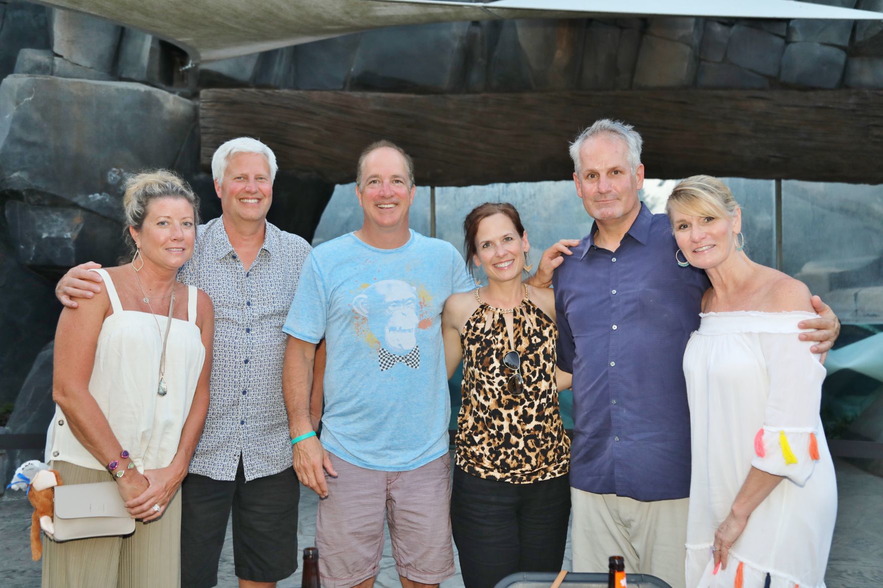 Lori and Tom Meyer, Scott Carothers, Katherine McGinley, Steve and Beth Patton